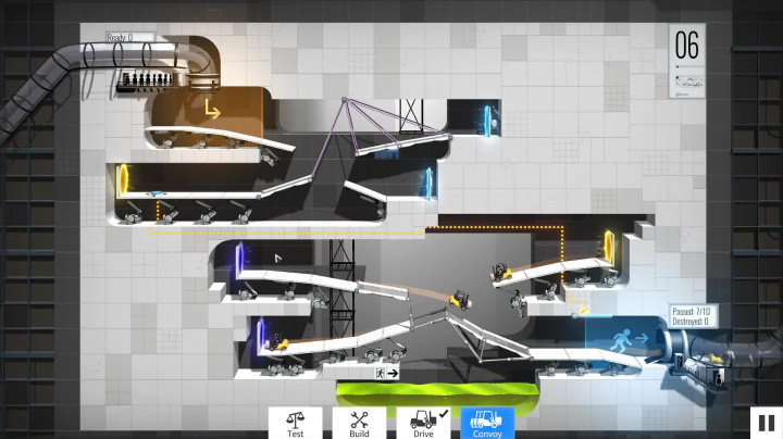 Bridge Constructor Portal - Gameplay