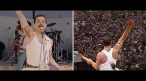 Bohemian Rhapsody - porovnání záběrů s koncertem Live Aid, Crazy Little Thing Called Love