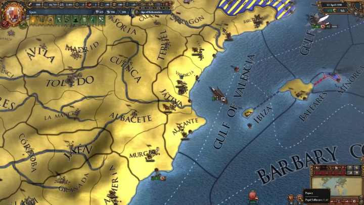 Europa Universalis IV: Emperor - popis prvků, část druhá