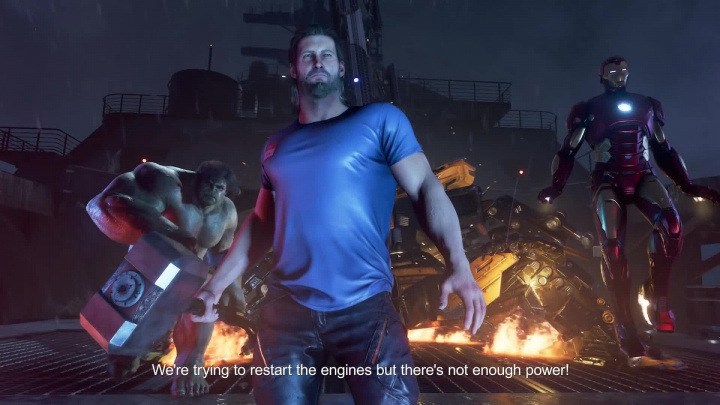Marvel's Avengers - Thor zachraňuje Helicarrier