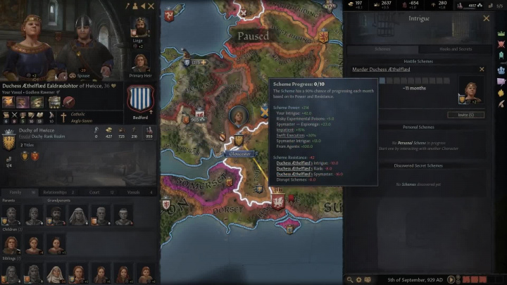 Představení Crusader Kings 3 - Pletichaření