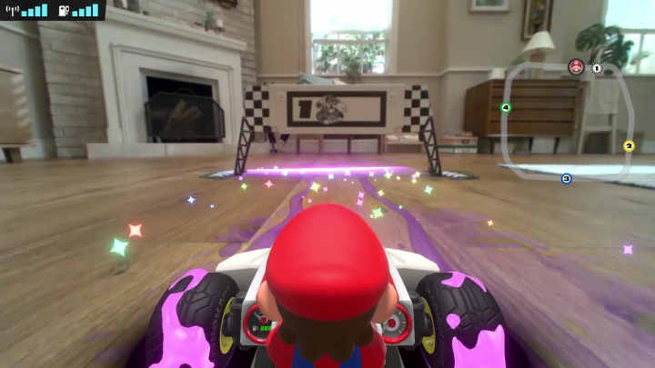 Mario Kart Live: Home Circuit - Záběry z hraní s osvětlením principů