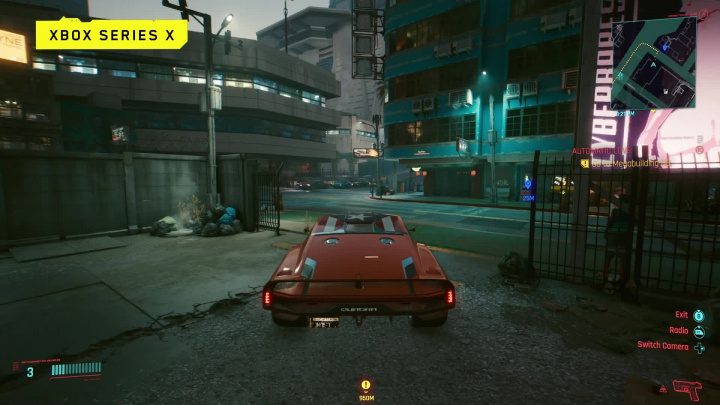 Cyberpunk 2077 – Záběry z hraní na Xboxu One X a Xboxu Series X