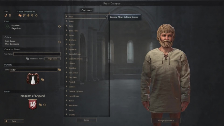 Crusader Kings 3 - tvorba vlastního vládce
