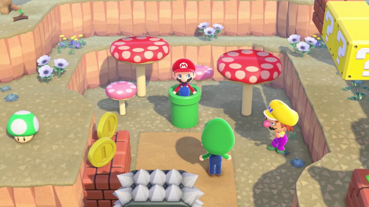 Animal Crossing: New Horizons x Super Mario - Nové předměty pro váš ostrov