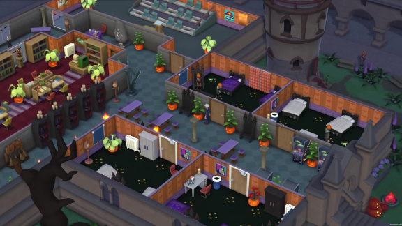 Two Point Campus rozšiřuje halloweenský update plný dýní